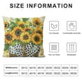 thumbnail image 5 of Nawypu  Sunflower Home Sweet Home Bless This Home Summer Throw Pillow Covers, Yellow Cushion Case for Sofa Couch, 5 of 5