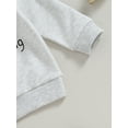 thumbnail image 6 of Wassery Baby Boys Thanksgiving Clothes 2PCS Infant Boys Fall Pants Sets Long Sleeve Letter Turkey Print Sweatshirt Tops Drawstring Pants Sets 0-18M, 6 of 8