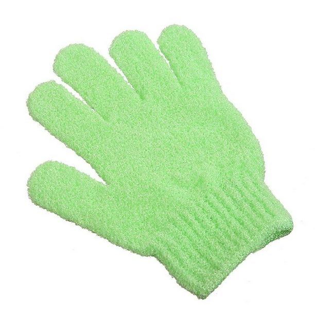 Moyic Depurador de ducha Exfoliante Espalda Resistencia al deslizamiento Masaje corporal Esponja Lavar la piel Hidratante Spa Guante de baño Juegos de accesorios de baño Verde NO4 Moyic JJ16258-04