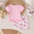 thumbnail image 7 of HCNTES Girls Baby Children Summer Dress Ruffle Hem Casual Beach Dress for Toddler Little Big Kids 2T 3T 4T Spring Summer(3-4 Years,F02-Pink), 7 of 7