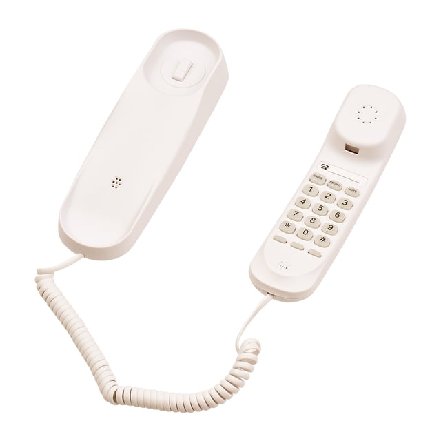 Mini de escritorio con cable Teléfono de teléfono fijo teléfono fijo medido soportes mudes mude/ pausa/ funciones rediales para el banco de llamas de la oficina del hotel hotel