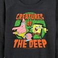 thumbnail image 3 of SpongeBob SquarePants - Creatures Of The Deep - Women's Lightweight French Terry Long Sleeve Shirt, 3 of 6