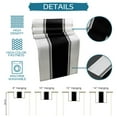 thumbnail image 7 of Black Stripes White Solid Color Texture Table Runner Home Wedding Table Mat Centerpieces Decoration Party Dining Long Tablecloth, 7 of 7