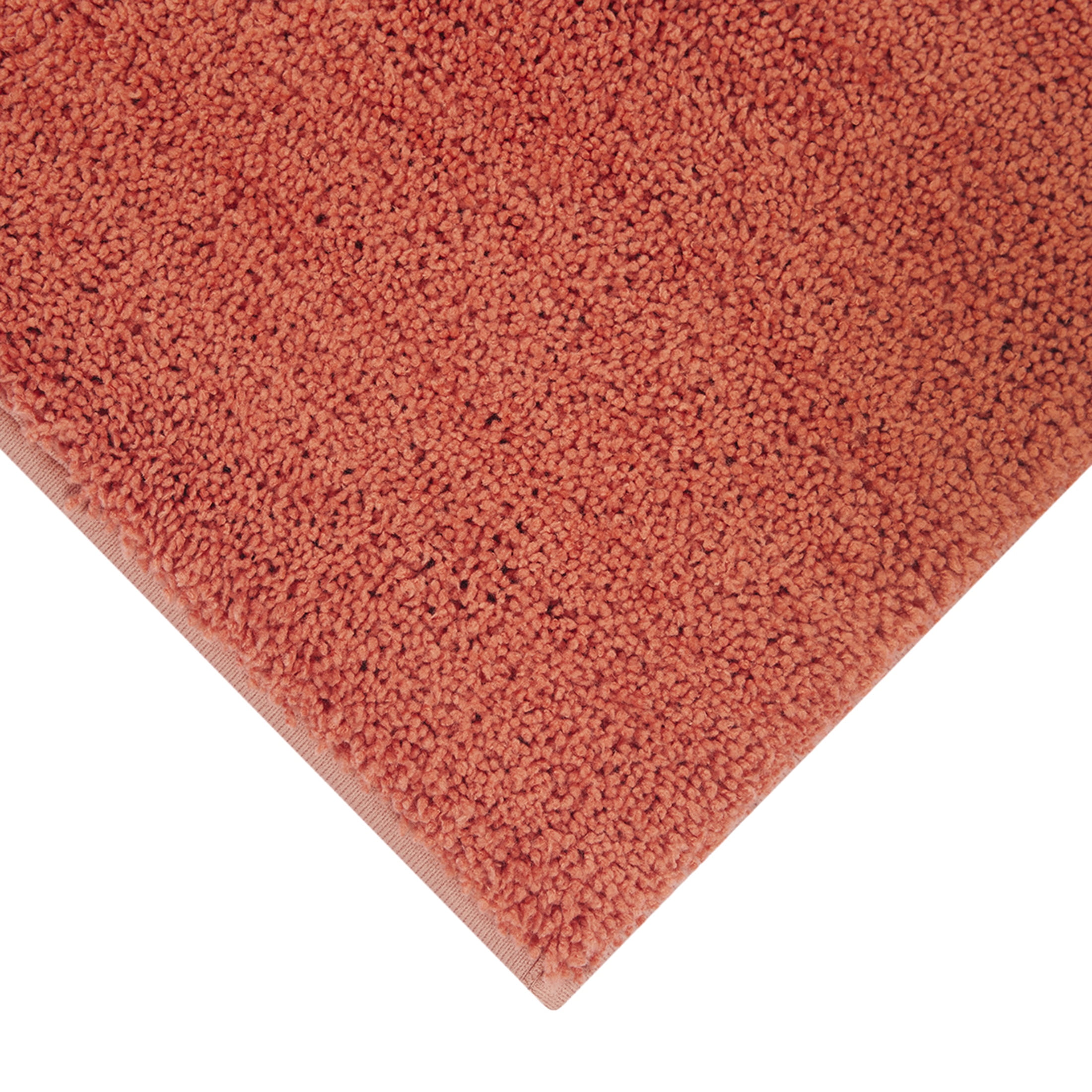 Mainstays Performance Recycled Polyester Bath Rug, Terracotta Dream, 20" x 34"