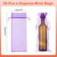 thumbnail image 2 of Uxcell 30pcs Bolsas de Vino de Organza, 15x5.5" Bolsas de Regalo de Malla para Bodas y Cumpleaños, Púrpura Profundo, 2 of 7