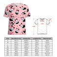 thumbnail image 2 of Cute Panda Hearts Pink Women's Short Sleeve Tops Casual Blouses T Shirt, 2 of 7