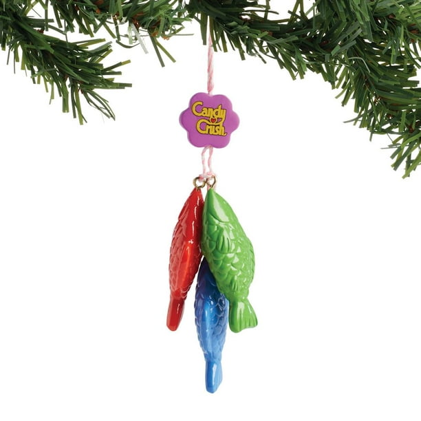 Holiday Ornaments Candy Crush Booster Fish Polyresin Sweet Department 56 Walmart Com Walmart Com
