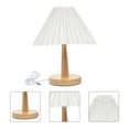 thumbnail image 2 of 1 Set Home Use Bedside Night Lamp Retro Style Pleated Night Light Sleeping Lamp, 2 of 9