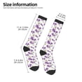 thumbnail image 2 of Naloa Orchids Flowers Thigh High Socks Extra Long Stretchy Sock Women Over Knee High Opaque Stocking Daily Wear, 2 of 6