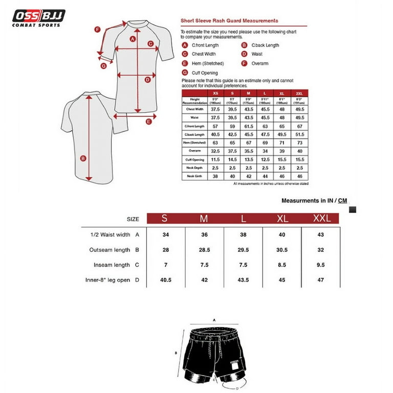 OSS Sports Men s BJJ No GI MMA Top Plus Shorts Double Layer Quick Dry BJJ Grading Set 2 PCS