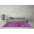 thumbnail image 3 of Ahgly Company Indoor Rectangle Abstract Pink Modern Area Rugs, 6' x 9', 3 of 4