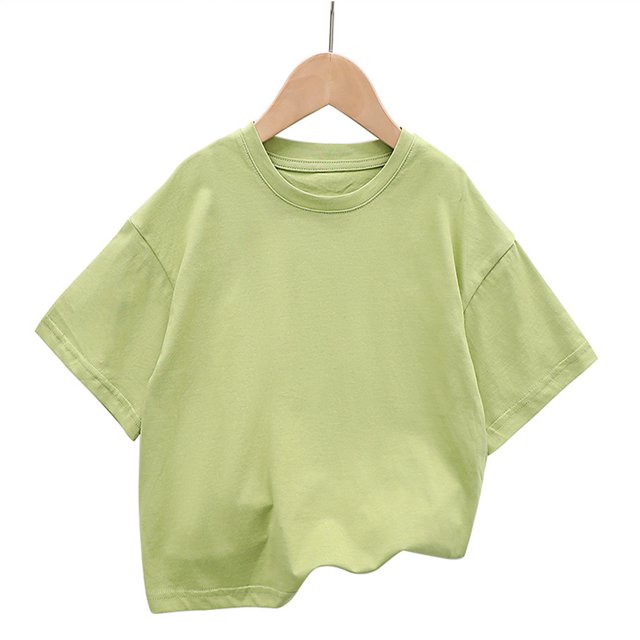 Qudderr T-Shirts d'Été pour Bébés Garçons Filles Col Rond en Coton Manches Courtes Décontracté pour Enfants 2-12 Ans
