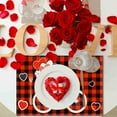 thumbnail image 5 of Decoraciones para San Valentín, adornos para San Valentín, regalos para San Valentín, manteles individuales con temática de San Valentín, manteles individuales para decoración de fiestas, manteles ind, 5 of 5