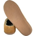 thumbnail image 5 of Clarks Mens Slipper Perforated Suede Leather Upper JMS0721 - Warm Plush Sherpa Lining - Indoor Outdoor House Slippers For Men (Tan Premium Shearling, 12), 5 of 5