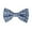 Blue Gray, variant on ROMARIO MANZINI White Flower on Lavender PRINTED DESIGN Pre-Tied Bow Tie