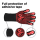 thumbnail image 3 of Guantes para horno resistentes al calor de 932 °F, guantes para parrilla resistentes a cortes, guantes de silicona antideslizantes para barbacoa, guantes de cocina seguros para la cocina, 3 of 5