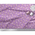 thumbnail image 2 of Soimoi Velvet Fabric Leaves & Reindeer Animal Print Fabric by the Yard 58 Inch Wide, 2 of 3