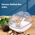 thumbnail image 2 of Transparent Hamster Bathroom Guinea Pig Hamster Sand Bath Mouse Box Hamster-M, 2 of 9