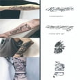 thumbnail image 2 of Tatuajes Coloridos Pegatinas Cuerpo Tatuaje 4 Piezas Letras Brazo, 2 of 9