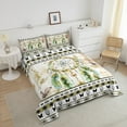 thumbnail image 4 of Boho Dreamcatcher Full Bedding Sets Gold Brown Oil Painting Comforter Set,Ombre Gradient Art Bedding Comforter Sets Bohemian Aztec Paisley Duvet Insert,Butterfly Down Comforter, 4 of 7