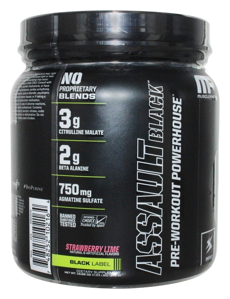 Assault black pre workout