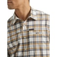 thumbnail image 2 of ATG by Wrangler Men's Long Sleeve Hike to Fish Shirt, Bistre Plaid, 2 of 5