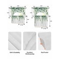 thumbnail image 6 of Green Eucalyptus Leaf Kitchen Curtains Sets 24 Inch Length with Valance, Spring Natural Botanical Vines Swag Valances and Tiers Curtain Set Drapes Swag Curtains for Living Room, Bathroom, Bedroom, 6 of 6