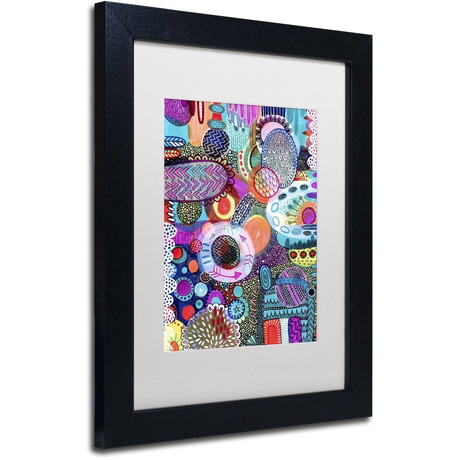Trademark Fine Art "Creation" Canvas Art by Hello Angel, White Matte, Black Frame