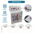 thumbnail image 6 of 4th of July Table Runner 70 Inches, Independence Day Floral Blue Red Botanical Bed Runner Dresser Scarves Tabletop for Indoor Outdoor Parties/Ceremony/Banquet, 13" x 70", 6 of 9