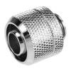 Junta G1/4 Conector de rosca externa G1/4 para sistema de refrigeración por agua de PC de 10x16 mm (Plata)