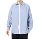 thumbnail image 2 of Blusa y camisa de manga larga con cuello vuelto para hombre, informal, de color liso, con botones, de manga larga y cuello vuelto, de poliéster., 2 of 6