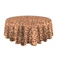 thumbnail image 5 of Leopard Print Round Tablecloth 60x60in(153x153cm) – Waterproof Polyester Table Cover with Full Print Design, Wrinkle Resistant & Washable for Kitchen Dining Party Decor, 5 of 6