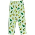 thumbnail image 7 of PISONIC Green Cute Avocado Printed Women's Pajama Pants, Comfy Pajama Bottoms With Pockets&Drawstring, 7 of 7
