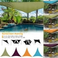 thumbnail image 2 of Moclever Triangle Sun Sail Shade, 13ft Sun Sail Canopy for Outdoor Patio UV Protection, Green, 2 of 5