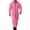 #02-Pink, variant on Men Hooded Long Sleeve Jumpsuit Full Zip Coverall with Multi Pockets for Workwear