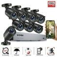 thumbnail image 5 of ZOSI H.265+ 8CH 5MP Lite DVR 1080P Home Security Camera System Outdoor, 8pcs 1080P 1920TVL Surveillance Weatherproof Bullet Cameras,80ft IR Night Vision,Motion Alert,Remote Access(No HDD , Wired), 5 of 14