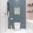 thumbnail image 2 of Bathroom Wall Art Toilet Rules Canvas Wall Decor Bathroom Sign Pictures Print Painting Teal Framed Artwork Home Decoration for Bathroom 12x16, 2 of 6