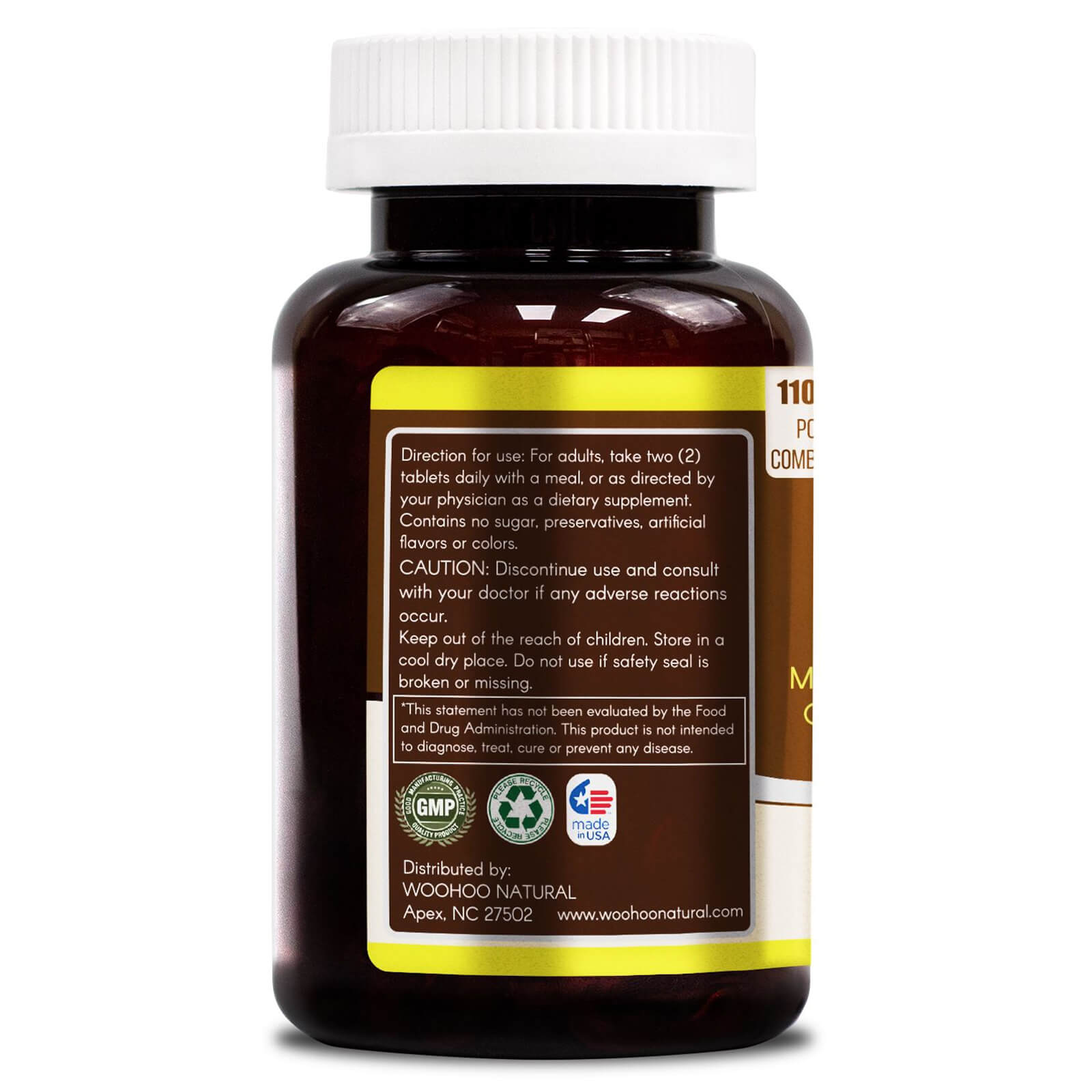 WooHoo Natural JOINT FLEX Glucosamine Chondroitin MSM Boswellia Collagen 120 CT