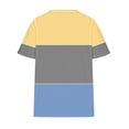 thumbnail image 4 of Liquidation d'Économies! BEFOKA T-Shirt Grande Taille pour Femmes, Blouse Décontractée d'Été pour Femmes, Blouse à Col pour Femmes, Blouse Décontractée à Manches Courtes d'Été, 4 of 4