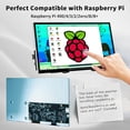 thumbnail image 2 of Monitor HAMTYSAN Raspberry Pi con pantalla táctil HDMI de 10 pulgadas, 2 of 8