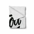 thumbnail image 2 of Chill Soft Flannel Fleece Throw Blanket, Hand Drawn Style Lettering Motivation Phrase Modern Grunge Look, Cozy Plush for Indoor and Outdoor Use, 50" x 60", Black White, by Ambesonne, 2 of 6