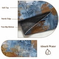 thumbnail image 6 of Large Round Rug 8Ft Washable Non-Slip, Blue Brown Abstract Circle Area Rugs for Living Room Bedroom, Gradient Vintage Oil Painting Modern Art Indoor Floor Mats Carpet Runner for Home Decor, 6 of 8