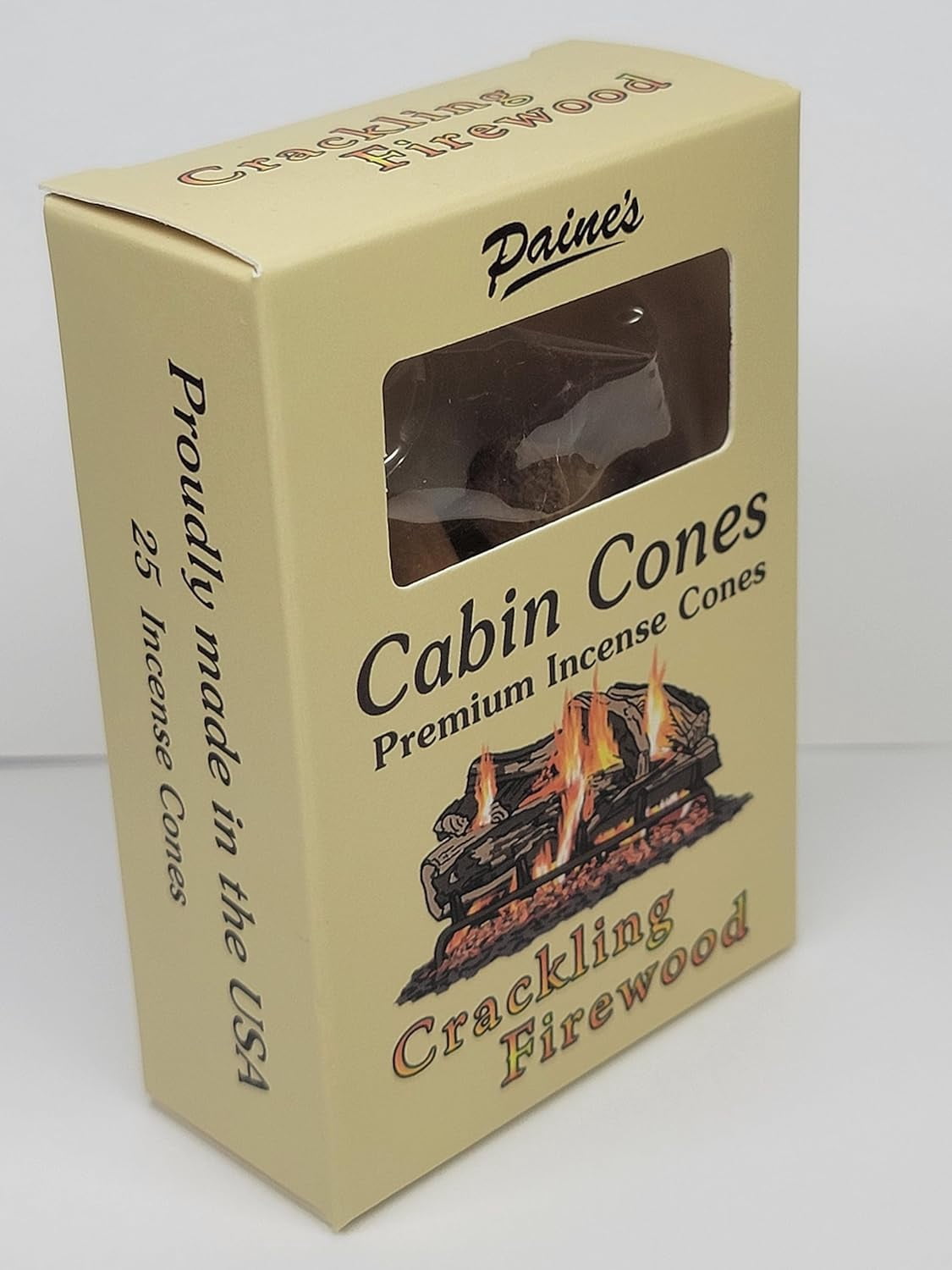 Crackling Firewood #25 Incense Log Cabin Cones Paine Christmas Tree Campfire