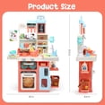 thumbnail image 5 of HOLYFUN Kids Pretend Play Kitchen Set with Light & Sound, Toy Stove with Steam Effect, Play Sink and Toy Kitchen Accessories, Kitchen Toy for Boys & Girls Ages 3+, 5 of 9