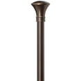 thumbnail image 2 of Home Details Trumpet Curtain Rod 24-48" in Bronze, 2 of 3