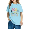 thumbnail image 1 of Fiudx Camiseta para Niño, Estampado "100 Días de Colegio", Cuello Redondo y Mangas Abullonadas, Tela Suave y Cómoda, Camisa Informal de Verano, Perfecta para La Escuela, Viajes y Uso Diario., 1 of 5