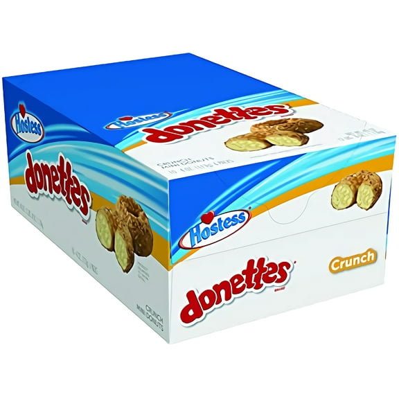 Hostess Crunch Donette Donuts Single Serve,10 count (Pack of 6)