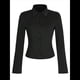 thumbnail image 2 of Camisa Corta A Rayas con Botones para Mujer, Blusa Ajustada de Larga, Camisa de Trabajo Negro XXL, 2 of 10