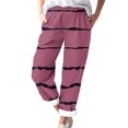 thumbnail image 1 of Timegard Womens Plus Size Pants Striped Straight Leg Elastic Waist Lounge Pants with Pockets Fall Travel, 1 of 5