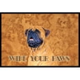 thumbnail image 1 of Carolines Treasures SS4881JMAT 24 X 36 In. Mastiff Wipe Your Paws Indoor Or Outdoor Mat, 1 of 4